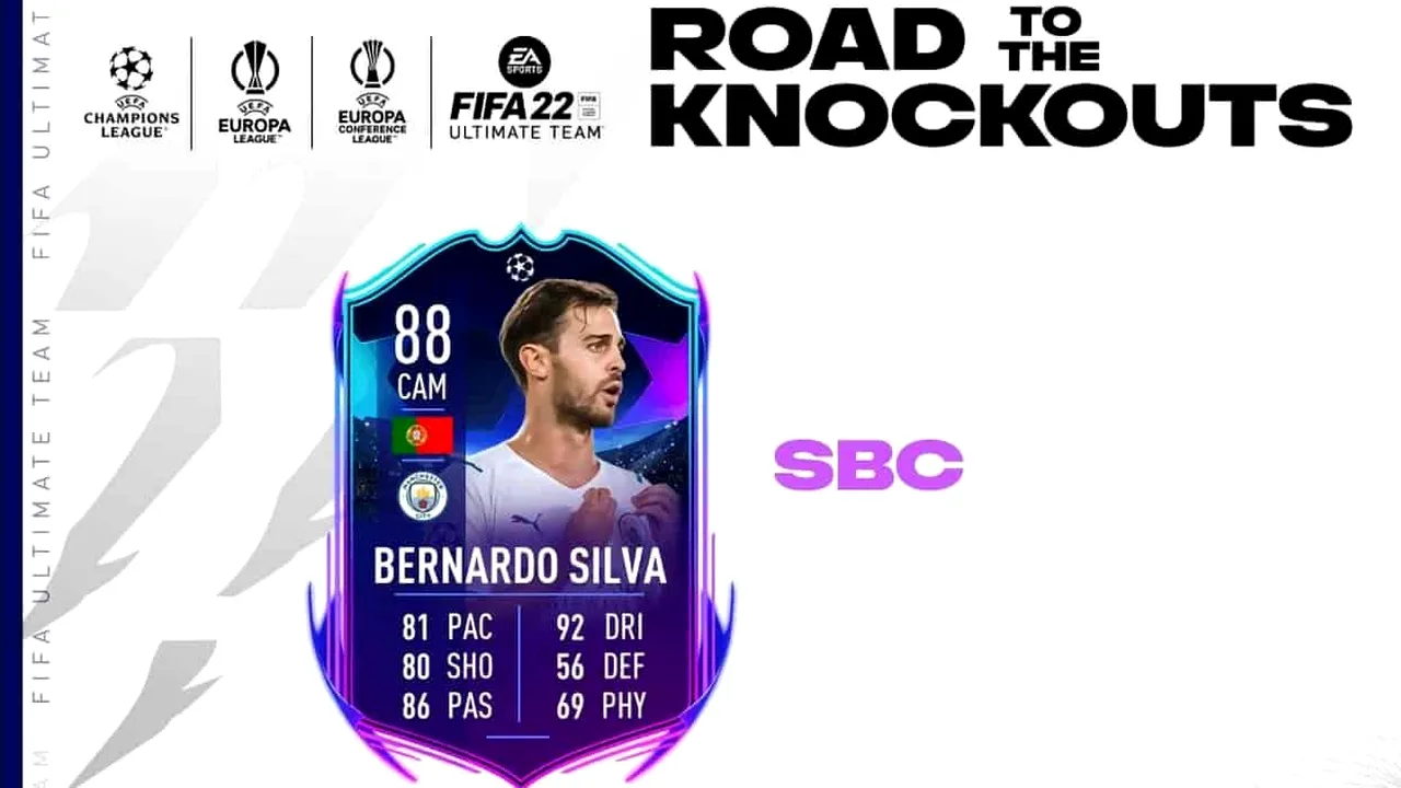 Cardul ofensiv al mijlocașului Bernardo Silva din FIFA 22 poate fi obținut în cadrul evenimentului RTTK. Recenzia completă