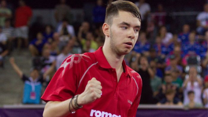"Hienă" a ajuns și la Campionatul European de tenis de masă. Cel mai pătimaș fan al lui "U" Cluj a făcut show în Sala Polivalentă