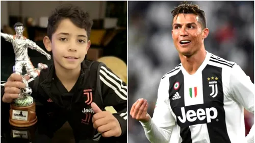 Cristiano Ronaldo junior a câștigat primul titlu de golgheter. Tatăl său a postat un mesaj emoționant