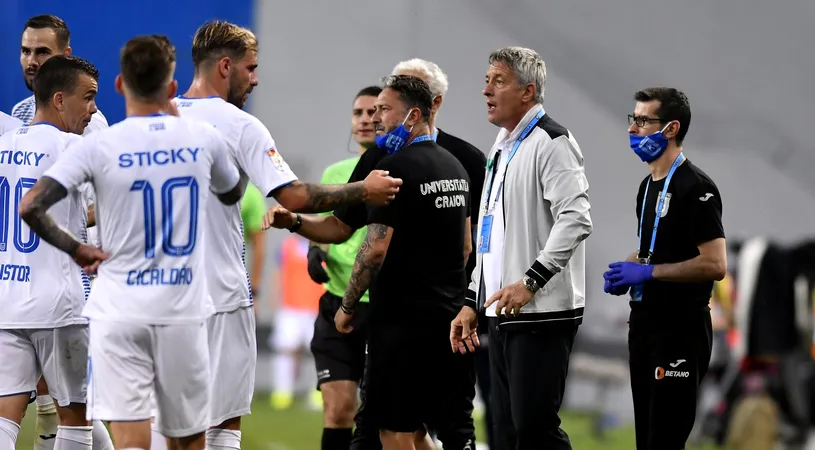 Cristiano Bergodi, antrenament „secret” înaintea partidei cu CFR Cluj. Unde s-au pregătit oltenii