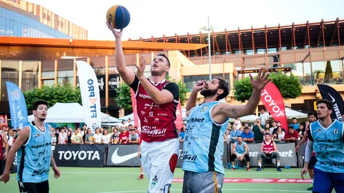 FOTO | Primele dueluri sub panou din era 3 la 3-ului olimpic s-au dat la Iași. Superbet Palas Streetball a fost câștigat de un campion european la baschet 3x3