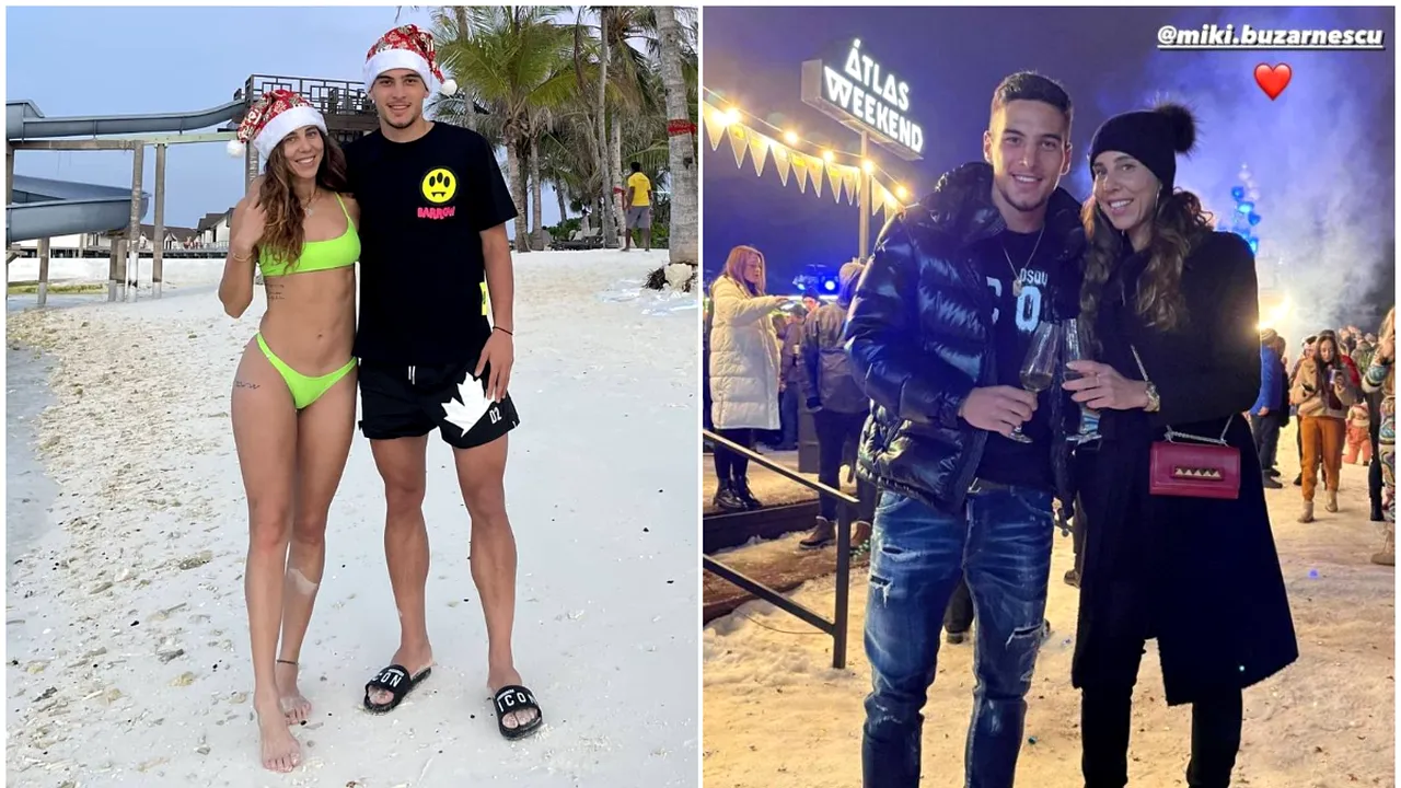 De pe plaja fierbinte din Maldive, pe pârtia de schi din Ucraina! Miki Buzărnescu și Marco Dulca petrec clipe de neuitat alături de familia fotbalistului | FOTO
