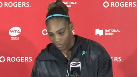 VIDEO | Reacția genială a Serenei Williams, după ce a "scăpat" de Halep la Rogers Cup. Americanca a plecat de la conferința de presă după ce a fost întrebată de reeditarea finalei de la Wimbledon: "Ar fi fost grozav. Mulțumesc! O să ies pe aici"