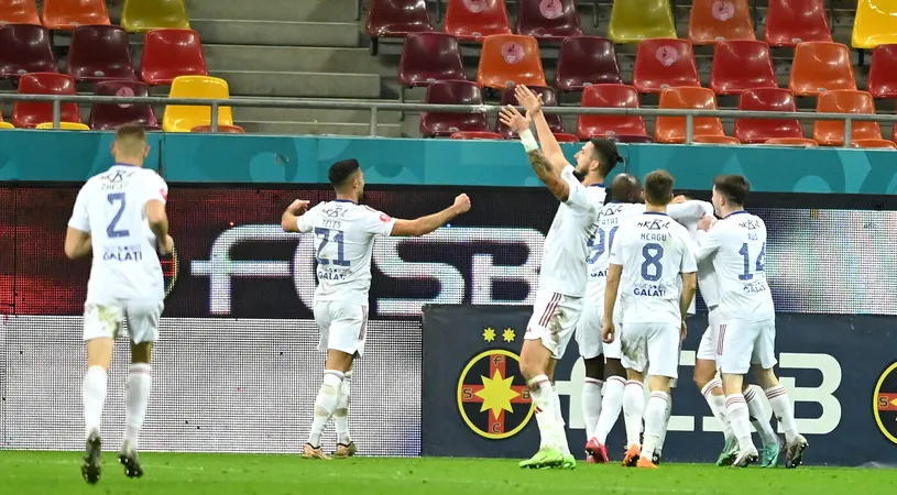 FCSB - Oțelul Galați 0-2, în etapa 18 din Superliga. Liderul, îngenuncheat pe Arena Națională de trupa lui Dorinel Munteanu