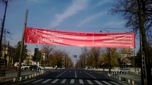 Hai în „Biciclești”! Centrul Bucureștiului s-a închis azi între 11:00 și 15.00 pentru mișcare curată