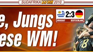 "Mulțumim băieți pentru acest CM"! **Vezi cum este văzută în presa internațională victoria Germaniei cu Uruguayul!