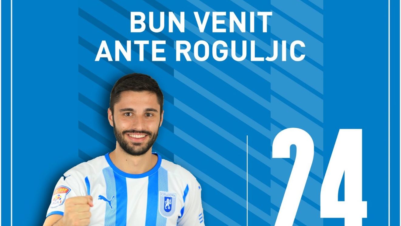 Ante Roguljic, prezentat la Universitatea Craiova: „Cel mai scump transfer al unui junior din Croația!”. Pe ce post evoluează fostul jucător al lui Ajax Amsterdam