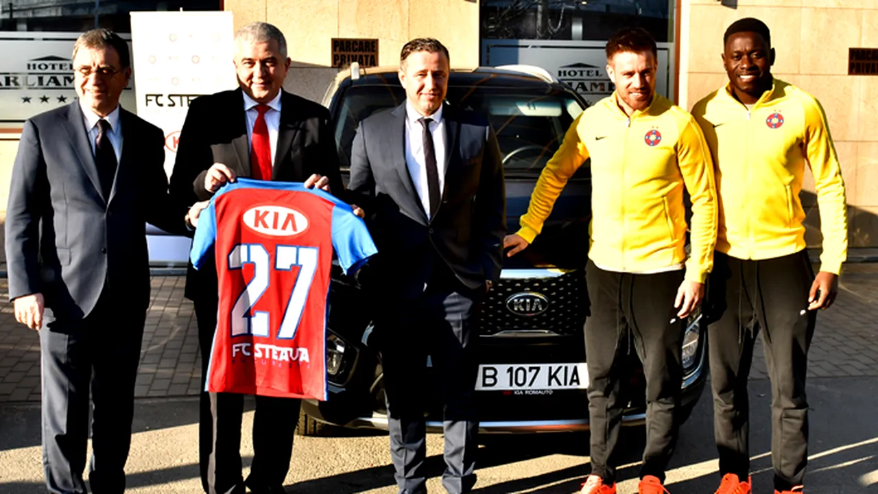 Contract de 700.000 de euro semnat astăzi de Steaua! Sponsor nou pentru vicecampioană