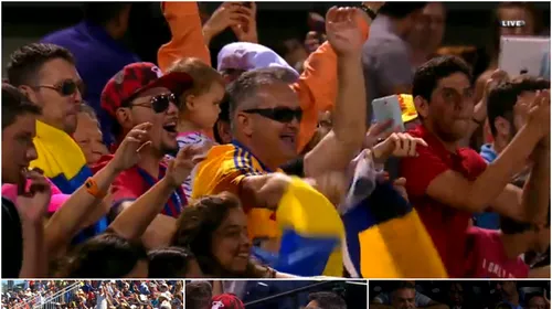 FOTO | Românii au făcut spectacol la Miami. Fanii Simonei Halep, considerați mai înfocați decât suporterii lui Roger Federer