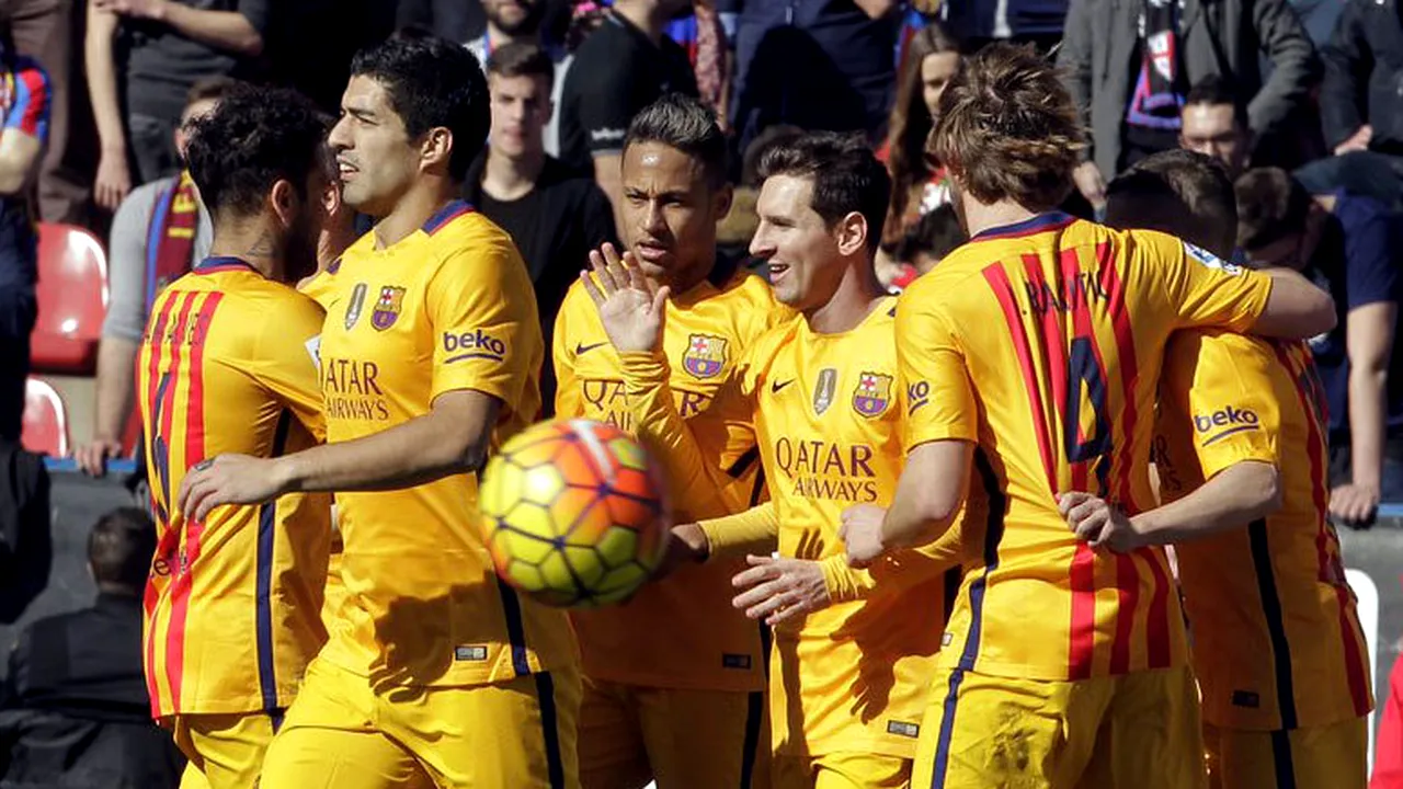 BarÃ§a își continuă marșul spre titlu! Suarez, din nou pe lista marcatorilor. Levante - Barcelona 0-2