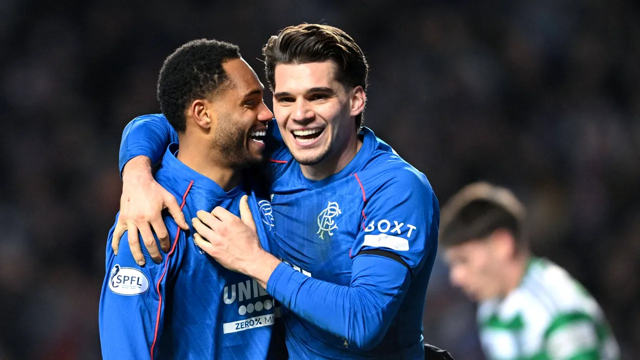 Reacția lui Ianis Hagi pentru BBC, după ce a dat gol sub ochii lui Gică Hagi în derby-ul de poveste Rangers - Celtic 3-0