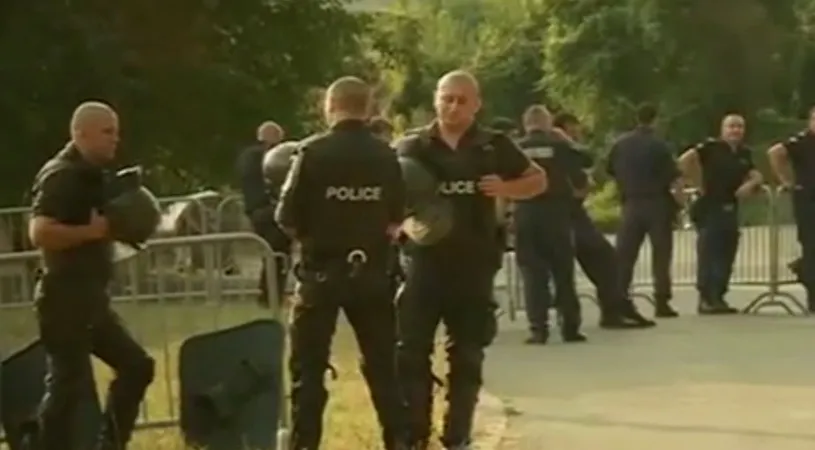 Haos la Razgrad! 45 de suporteri ai Stelei Roșii Belgrad, arestați în Bulgaria pentru violențe. Sârbii, așteptați la stadion cu un tun de apă