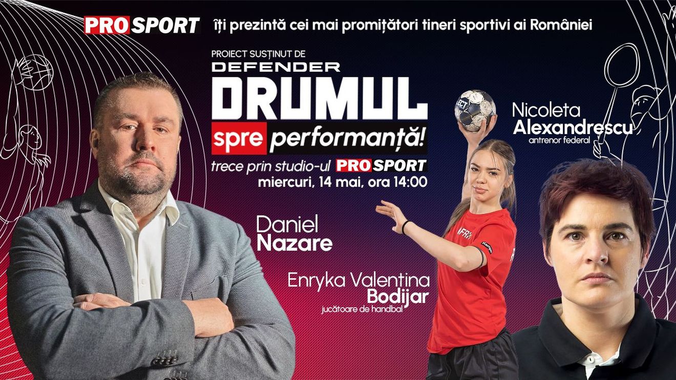 Handbalul feminin, la ora promisiunilor! Speranța Valentina Enryka Bodijar vine la „Drumul spre performanță”, miercuri 14 mai, ora 14.00