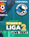 Chindia – Corvinul se joacă de la ora 13:30, în deschiderea penultimei etape din play-off-ul Ligii 2. Hunedorenii au nevoie de un punct pentru a-și asigura locul 1