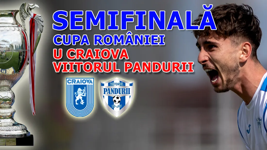 Viitorul Pandurii pierde la scor de neprezentare pe ”Ion Oblemenco”, cu U Craiova, în manșa tur a semifinalei Cupei României. Echipa lui Lupuț a început fiecare repriză cu câte un gol încasat