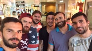 IMAGINEA ZILEI | Bărboșii în acțiune! Băieții lui Aihan Omer sunt pe aceeași lungime de undă înaintea partidei tur cu Italia din precalificările pentru Euro 2018