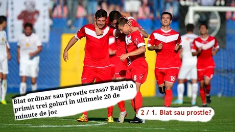 Acuzații de blat în fotbalul românesc după un 2 pauză/1 final.** 