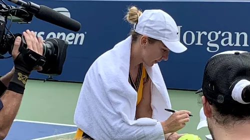 Cine transmite la TV meciul Simona Halep – Kristina Kucova din turul 2 la US Open