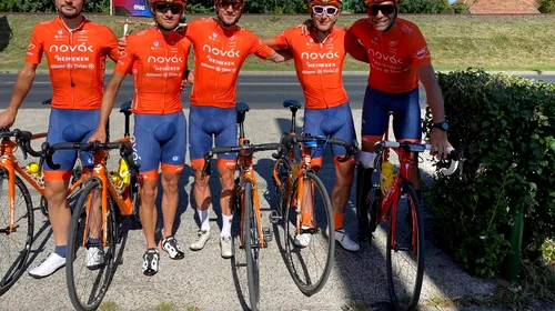 Team Novak, echipa cu trei cicliști paralimpici în plutonul profesionist de la Turul Ungariei. Competiția adună la start 120 de sportivi, reprezentând 20 de formații