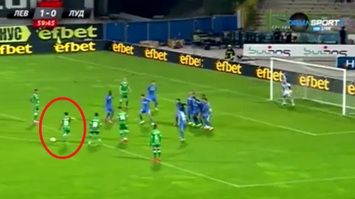 VIDEO | La națională a ratat din toate pozițiile, acum a trimis mingea direct în vinclu! Keșeru e golgheterul Bulgariei! Fostul stelist a înscris din lovitură liberă pentru Ludogoreț