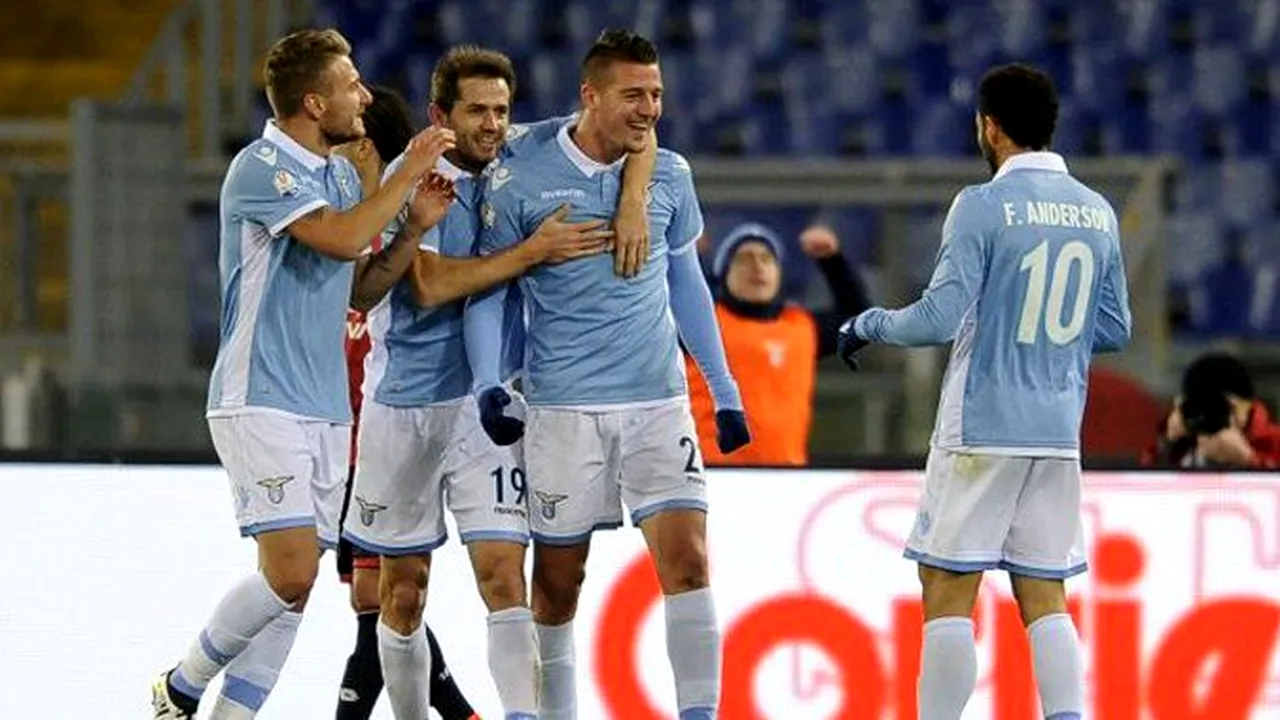 Lazio - AS Roma, scor 2-0, în prima manșă a semifinalelor Cupei Italiei