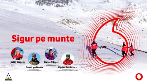 Vodafone și Salvamont lansează #SigurPeMunte, prima campanie de educație montană