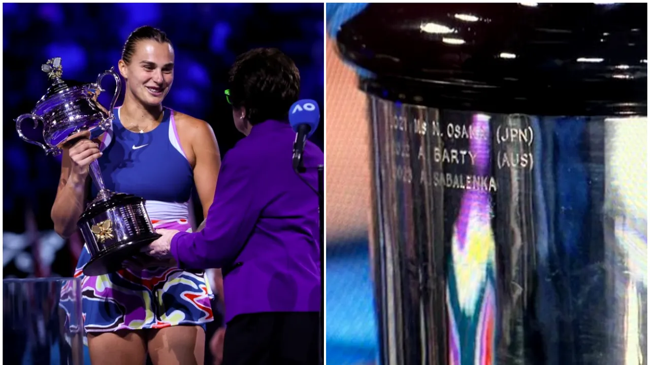 Cum a reacționat Aryna Sabalenka după ce organizatorii Australian Open nu i-au gravat numele țării pe trofeu: „Toată lumea știe că sunt din Belarus!