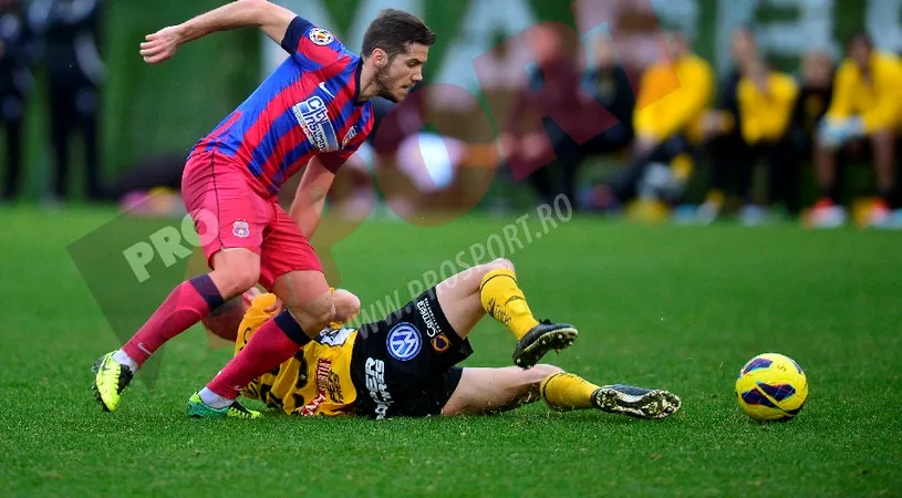 Final de stagiu cu egal și cu nervi: Steaua - Elfsborg 0-0. Tănase a fost supărat de suedezi, iar Chipciu pe colegii care nu-i dădeau pase