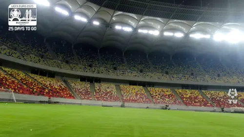 Arena Națională, pregătită pentru EURO 2020! Nocturna a fost modernizată! Imagini spectaculoase de pe stadionul din Capitală | VIDEO