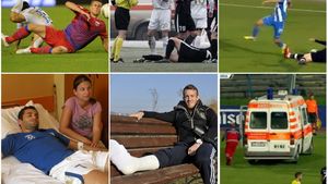 Fractură de tibie și peroneu pentru Nicușor Bancu, jucătorul lui CSU Craiova. O nouă accidentare horror în fotbalul românesc, după traumele suferite de Cosmin Băcilă și Dan Roman