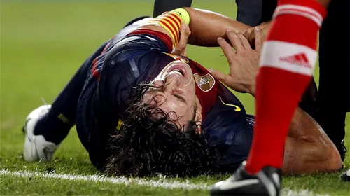 Pierdere uriașă pentru Barcelona:** Puyol și-a dislocat cotul și va rata El Clasico de duminică