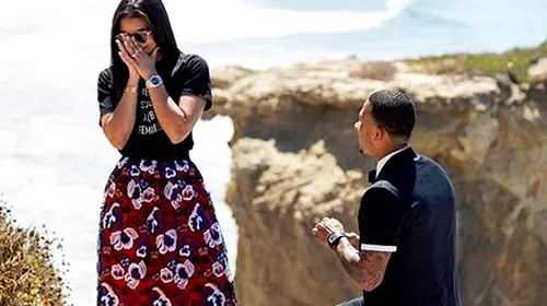 „A spus DAAAAA!” FOTO | Fotbalistul care și-a cerut iubita de soție în timpul vacanței din SUA. Imagini emoționante postate pe net