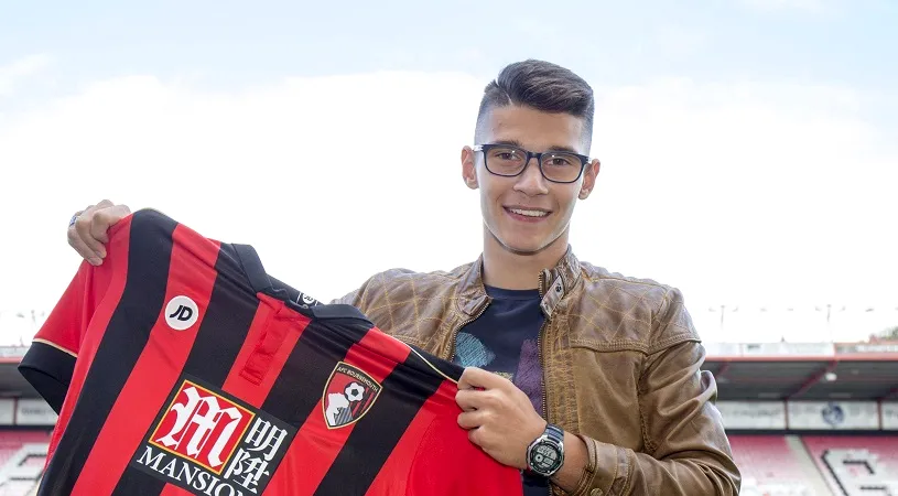 România va avea un nou fotbalist în Premier League, la doar 20 de ani. INTERVIU | Alex Dobre l-a uimit pe Eddie Howe la Bournemouth și e gata să debuteze: 