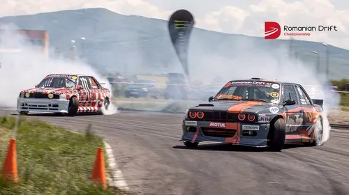 Toți foștii campioni ai României se luptă în finala Campionatului Național de Drift de la Iași. Peste 16.000 de cai putere la start!