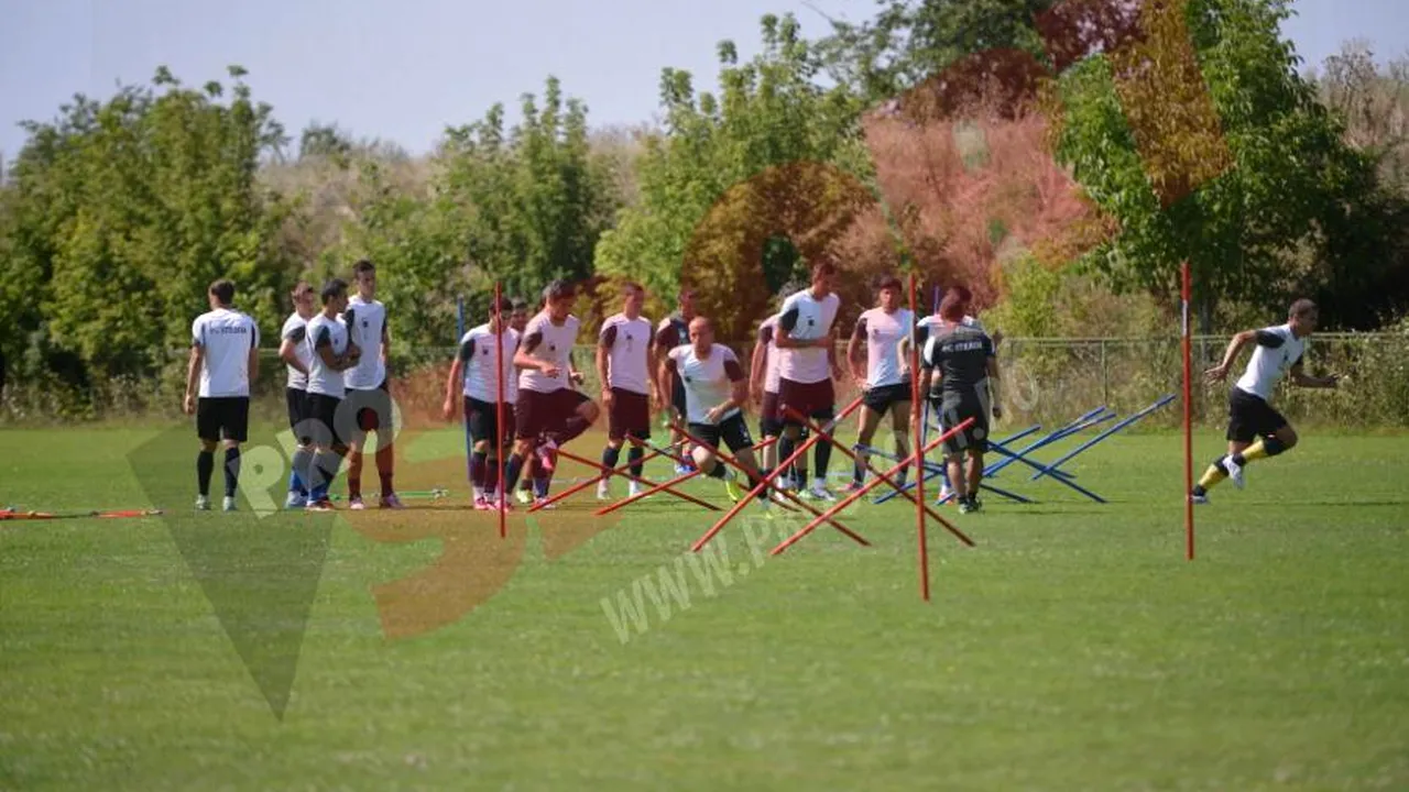 FOTO -  Adrian Cristea, primul antrenament la Steaua. 