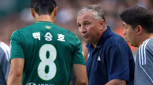 Dan Petrescu e în corzi la Jeonbuk! Reacție dură a „Bursucului” după ultimul meci pierdut în Coreea de Sud: „Dezamăgitor! Este o rușine, simt presiune”