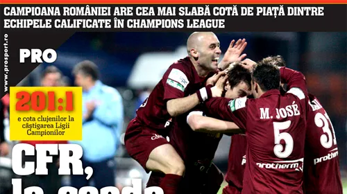 CFR Cluj, ultima în Ligă