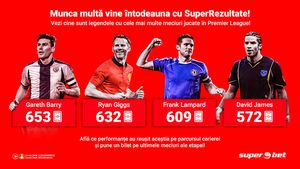 Munca asiduă dă întotdeauna roade! Vezi SuperJucătorii care au bifat cele mai multe meciuri în Premier League!