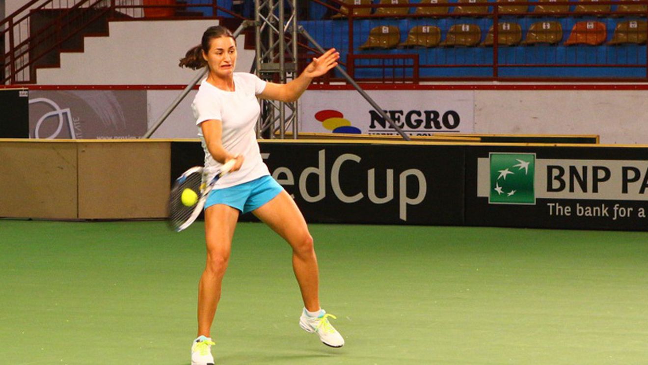 Monica Niculescu a abandonat la dublu la Anvers, din cauza unei probleme la coapsă