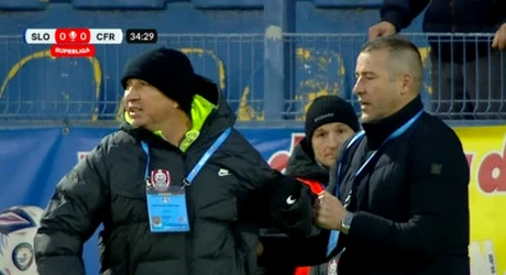 VIDEO | Scandalul făcut de Dan Petrescu în Slobozia - CFR Cluj! Nu a suportat decizia arbitrului şi a izbucnit, după controversa de la penalty