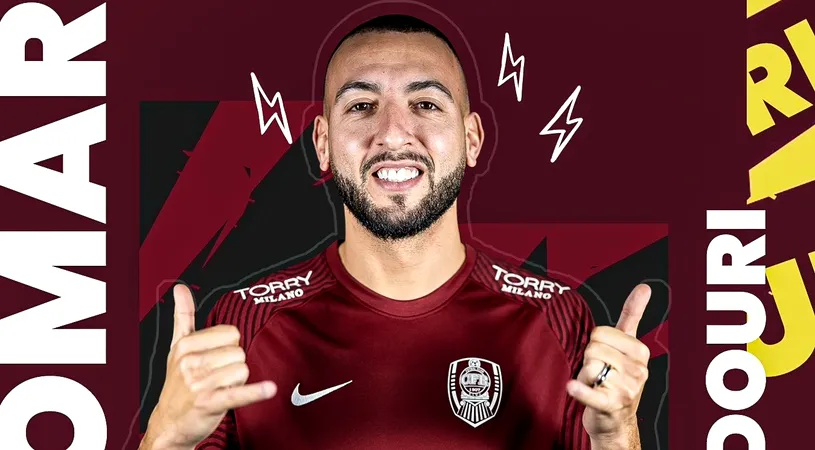 CFR Cluj a oficializat transferul cu care Nelu Varga crede că va distruge FCSB în lupta pentru titlu! Omar El Kaddouri e noua vedetă din Superliga