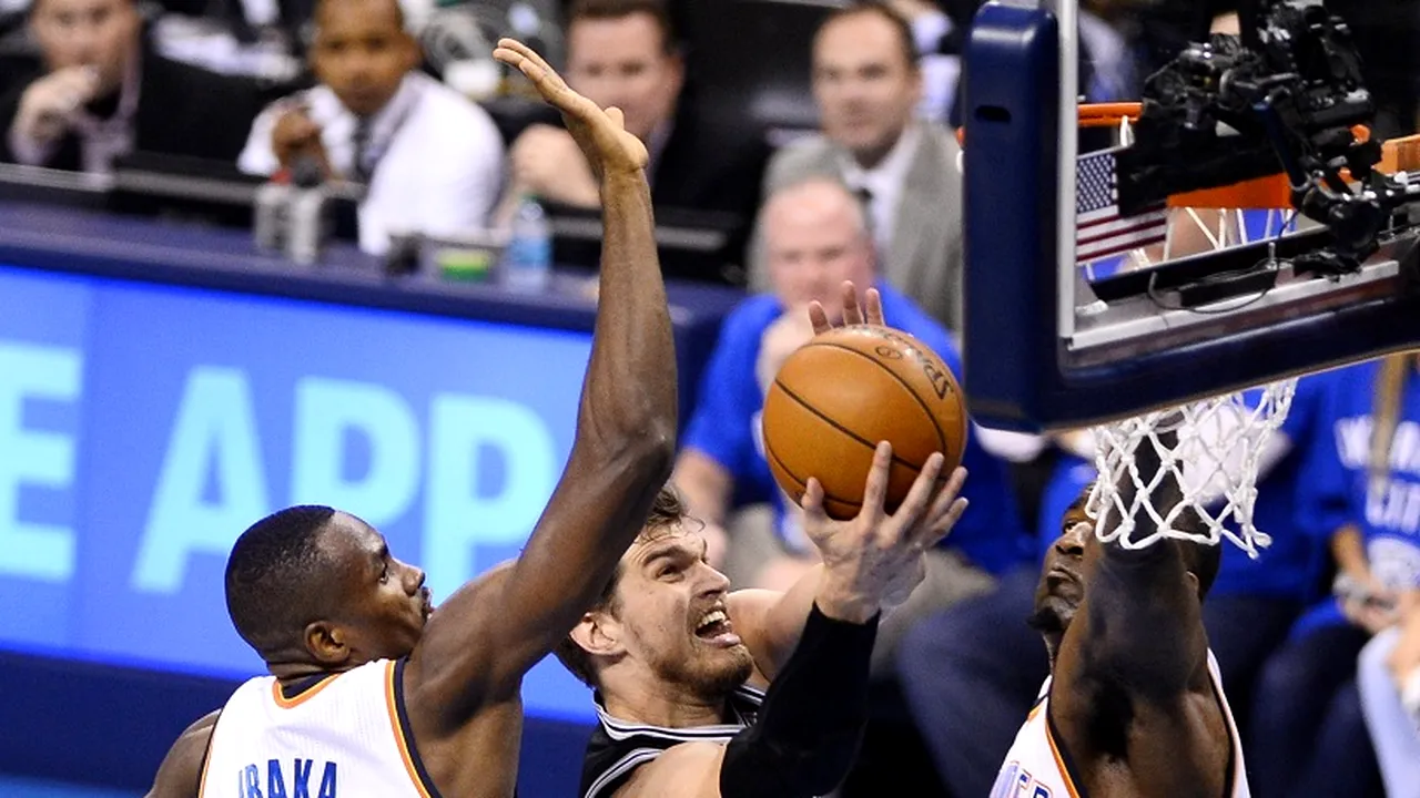 VIDEO | Bătălie sub panou. Revenirea lui Serge Ibaka a readus-o pe Thunder în lupta pentru calificarea în finala NBA