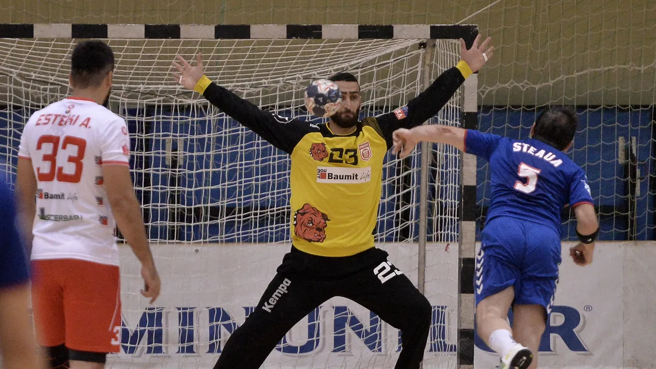 Pe mâna îngerului păzitor! Dinamo a câștigat al treilea titlu consecutiv la handbal cu ajutorul unui portar care a făcut minuni. Din spital, Heidaridad a intrat la 
