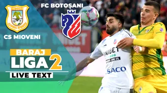 Vis spulberat: CS Mioveni pierde și acasă cu FC Botoșani și rămâne în Liga 2. Moldovenii continuă pentru al 12-lea sezon în prima ligă