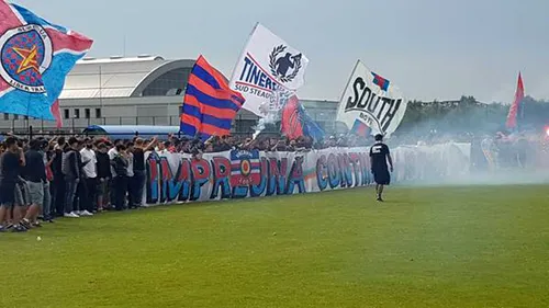 FOTO | Lucrări la tribunele terenului pe care va juca CSA Steaua: 