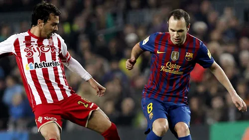 VIDEO Barcelona e vie și fără Messi...dar gâfâie:** Barcelona - Gijon 3-1