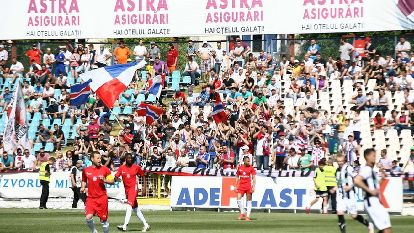 Oțelul, la un pas să fie dat afară de pe stadionul care-i poartă numele. Suporterii gălățeni le-au acordat două momente speciale jucătorilor la ultimul meci din Liga 1
