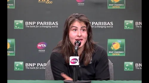 Gafă jenantă la turneul de la Miami: Bianca Andreescu, confundată cu o altă jucătoare la conferinţa de presă! Ce a putut să o întrebe un reporter