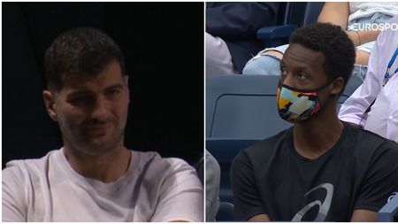 Duel în teren, duel și în tribune! Toni Iuruc și Gael Monfils le fac galerie Simonei Halep și Elinei Svitolina în meciul de la US Open | FOTO