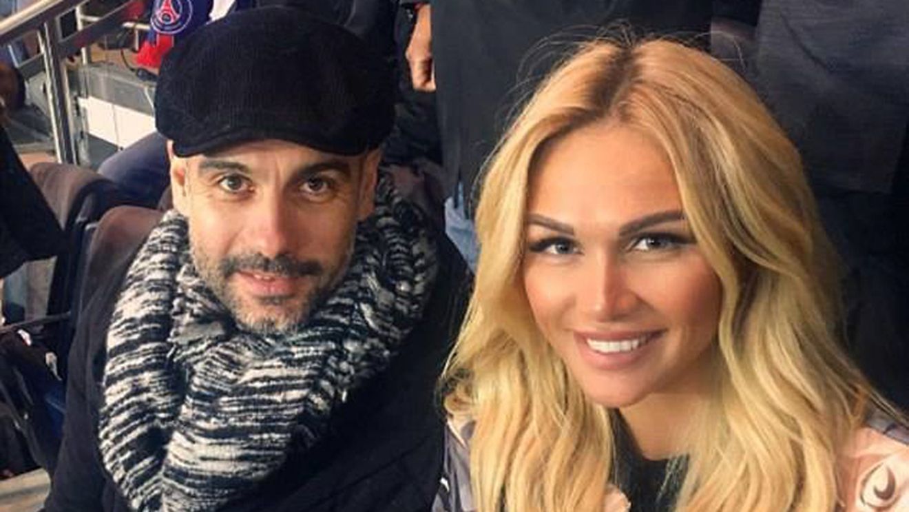 IMAGINEA ZILEI | Blonda lui Pep. Prezent în tribune la PSG - AS Monaco, antrenorul catalan a avut parte de o companie plăcută. Cine e femeia din fotografie